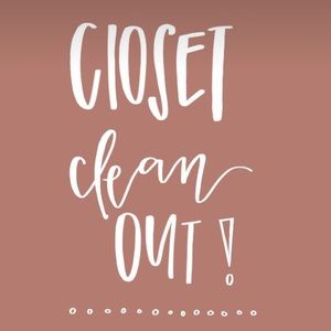 CLOSET CLEAN OUT!